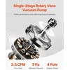 3.5 CFM Vakuuminis Siurblys, HVAC Rotacinis, su Manometru, R134a, R22, R12, R410A, Šaldymo, Kondicionavimo