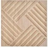 3D plokštės sienoms, 12 vnt., 500x500 mm PVC dekoratyvinės sienų plytelės, šviesios medienos tekstūros sienų plokštės