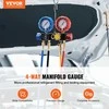 4 krypčių AC kolektoriaus matuoklių rinkinys, R134A, R22, R12, R410A, ŠVOK, Automobilių, Diagnostika, Priežiūra, Remontas
