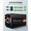 4000W galios inverteris, 12V DC į 230V AC gryno sinuso banga, kemperiams ir sunkvežimiams, su LCD ekranu, saulės energijos keitiklis, 12V į 230V įtampos keitiklis, srovės lygintuvas