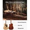 41 colių išpjovos akustinė gitara, natūrali apdaila, pradedantiesiems, su dėklu, eglės viršus, akustinė gitara pradedančiajam, gitaros rinkinys