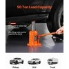 50 t hidraulinis butelinis domkratas, sunkvežimiams, automobiliams, visureigiams, 280-440 mm, keltuvas, plieno