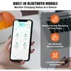 50A MPPT Saulės Įkrovimo Valdiklis 12V/24V Automatinis Maks. 100V PV Įvestis, su Bluetooth