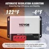 50A MPPT Saulės Įkrovimo Valdiklis 12V/24V Automatinis Maks. 100V PV Įvestis, su Bluetooth