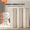 6 panelių japoniška kambario pertvara, medinė sulankstoma širma privatumui, vidaus pertvaros, nešiojamas dekoratyvinis ekranas, pertvara namams, biurui ir miegamajam