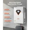 6000W Hibridinis Saulės Inverteris, 220/230V, 120A MPPT, Ličio/Švino Akumuliatoriams, WiFi, Gryna Sinusoidė, Keitiklis, Įtampos Keitiklis, Saulės Įkro