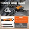 8 dalių anglinio plieno replių rinkinis universalioms užduotims, ergonomiškos rankenos, spyruoklinis mechanizmas, įrankių krepšys, įvairių dydžių replės ir veržliaraktis, montavimo įrankiai