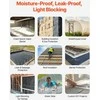 8 Mil Plastikinė Plėvelė, Didelio Tankio Polietileno Plėvelė Rūsiui, Sodo Piktžolių Barjeras, Statybinė Dažytojo Danga, 2.0 x 50.0 Metrų Plastiko Rulonas