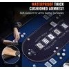8 žaidėjų sulankstomas pokerio stalas, Blackjack Texas Holdem pokerio stalas kazino laisvalaikiui, paminkštinti turėklai, nešiojamas sulankstomas kortų stalas