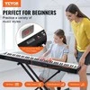 88 Klavišų Skaitmeninis Pianinas, Elektrinis Klaviatūra su Stovu Pradedantiesiems, Nešiojamas Pianinas su Ausinėmis, 1000 Tonų ir Ritmų, Pilno Dydžio Skaitmeninis Fortepijonas,