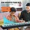 88 Klavišų Skaitmeninis Pianinas, Elektrinis Klaviatūra su Stovu Pradedantiesiems, Nešiojamas Pianinas su Ausinėmis, 1000 Tonų ir Ritmų, Pilno Dydžio Skaitmeninis Fortepijonas,