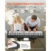 88 klavišų svertinis skaitmeninis pianinas, elektrinė klaviatūra su stovu ir pedalu, pianinas pradedantiesiems, nešiojamas pianinas namų naudojimui