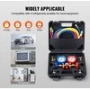 AC diagnostikos kolektorius R134A R22 R12 R502, 3 krypčių su žarnomis, šaldymo įkrovimo rinkinys, automobilių kondicionierių priežiūrai, freono pildymo komplektas