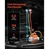 AC vakuuminis siurblys ir manometrų rinkinis, automobilių HVAC kondicionavimui, 3.5 CFM vienpakopis rotacinis siurblys, kolektoriaus manometrų komplektas, šaldymo įrangos įrankiai
