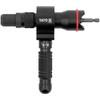 Akumuliatorinio atsuktuvo kniedžių ir kniedijimo adapteris, 6.3 mm, CrMo/aliuminis, 2.0-6.4 mm / M3-M12 kniedėms, kniedijimo įrankis
