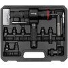 Akumuliatorinio atsuktuvo kniedžių ir kniedijimo adapteris, 6.3 mm, CrMo/aliuminis, 2.0-6.4 mm / M3-M12 kniedėms, kniedijimo įrankis