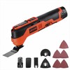 Akumuliatorinis daugiafunkcis įrankis, 12V renovatorius su 6 kintamais greičiais medžio apdirbimui ir DIY, svyruojantis pjūklas su LED lempute ir akumuliatoriumi, belaidis universalus pjoviklis