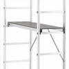 Aliuminio darbo platforma, pastolių kopėčios, 3-in-1 daugiafunkcinės kopėčios, didelės apkrovos darbo platforma, 150 kg talpos darbo platforma