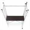 Aliuminio darbo platforma, pastolių kopėčios, 3-in-1 daugiafunkcinės kopėčios, didelės apkrovos darbo platforma, 150 kg talpos darbo platforma