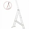 Aliuminio daugiafunkcinės kopėčios, 3x10, universalios laiptams, 7.55 metro, 150 kg talpa, su kabliu