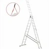 Aliuminio daugiafunkcinės kopėčios, 3x10, universalios laiptams, 7.55 metro, 150 kg talpos, su kabliu