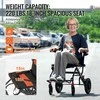 Aliuminio lydinio neįgaliojo vežimėlis, sulankstoma, lengva, kelionėms, vyresnio amžiaus žmonėms, transportinė kėdė