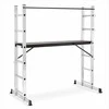 Aliuminio pastoliai, darbo platforma, 2x6 kopėčios, 3-in-1 pastoliai, mobilūs pastoliai, darbo platforma su stabilizatoriais