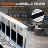 Aliuminio sulankstoma rampa keturračiams, traktoriukams 2160x1375 mm, 680 kg, lengva priekaboms, neslystanti, mobili