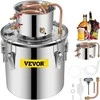 Alkoholio distiliavimo aparatas 19 L, eterinio aliejaus distiliatorius su vandens pompa, alkoholio varymo įranga, naminukės aparatas, spirito gamybos rinkinys