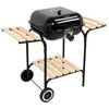Anglies grilis su dangčiu, grotelių reguliavimu, BBQ nešiojamas