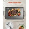 Anglinio Plieno Kepimo Plokštė, Universali Plokščia Viršutinė Plokštė BBQ, Teppanyaki, Nešiojami Šeimos Indai, Stovyklavimo Kepimo Plokštė, 61x40.6 cm Stačiakampė Kepimo Plokštė