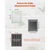 Atbulinio oro filtro grotelės sieninei ventiliacijai, milteliniu būdu dengtas plienas, nuimamos durelės, 50 × 63 cm anga, suderinama su filtrais, vėdinimo grotelės