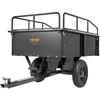 ATV priekaba savivartė, 750 lbs / 340 kg, 0.42 m³, nuimamais bortais, sodo, traktoriaus