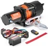 ATV/UTV elektrinė gervė, 2041 kg, sintetinis lynas, nuotolinis valdymas, 12V, bekelės gelbėjimui, visureigiams, keturračiams