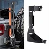Aukšto kėlimo keltuvo laikiklis Jeep Wrangler visureigiams, plieno sunkiasvoris laikiklio komplektas, tvirtinimas prie atsarginio rato, kompaktiškas dizainas be gręžimo