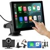 Automagnetola Vevor Automobilio stereo radijas su CarPlay ir kamera
