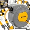 Powermat Automatinė sodo žarnos ritė, tvirtinama prie sienos, 20 metrų žarnos talpa, patogi laistymo sistema, ištraukiama sodo žarnos ritė