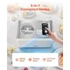 Automatinis ledų gaminimo aparatas, 2 litrų kompresorinis gelato aparatas, elektrinis šerbeto gaminimo aparatas namams, greitas šaldytų desertų aparatas, tylus ledų aparatas