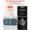 Automatinis ledų gaminimo aparatas, kompresorinis gelato aparatas, 1.5L elektrinis šerbeto gaminimo aparatas, namų virtuvės ledų aparatas, greitas šaldytų desertų gaminimo aparatas