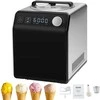 Automatinis ledų gaminimo aparatas namams, 2.0 l, elektrinis jogurto, gelato gamintojas, juodas ledų aparatas, šaldytų desertų mašina