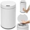 Automatinis šiukšliadėžė, balta, sensorinė, 17 l, virtuvės, bekontaktis, jutiklinė šiukšlinė