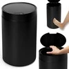 Automatinis šiukšliadėžė, juodo metalo, bekontaktis, 17 l, virtuvės šiukšlinė, jutiklinė, sensorinė