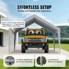 Automobilių pavėsinės stogo danga 3.96 x 6.09 m, vandeniui atspari, tvirta, garažui, paviljonui