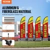 Automobilių remonto reklaminė vėliava su aliuminio stiebu, nešiojama, renginiams, parodoms, lauko reklamai
