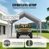 Automobilių stoginės tentu padengimas, 3.65x6.1m, atsparus vandeniui, UV apsauga, garažo stogo danga, automobilio uždangalas
