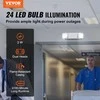 Avarinis LED šviestuvas su baterija. Evakuacijos ženklas, avarinis apšvietimas, išėjimo rodyklė.