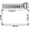 Balkono uždanga pilka 1x6 m, apsauga nuo saulės, UV filtras, HDPE, balkonų uždangalas, tvorelės uždanga