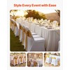 Balti kėdžių užvalkalai vestuvėms ir vakarėliams, poliesterio ir spandex tampri medžiaga, tinka kėdėms iki 460 x 500 x 860 mm, 30 vienetų rinkinys, banketų kėdžių užvalkalai, šventinis dekoras