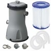 Baseino filtravimo pompa, 3028 l/h srautas, pripučiamiems ir karkasiniams baseinams, su popieriniu filtru