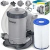 Baseino filtro siurblys, didelis srautas 9463 l/h, baseinams 1100-62000 l, su popieriniu filtru, baseino valymo siurblys, sodo baseino siurblys